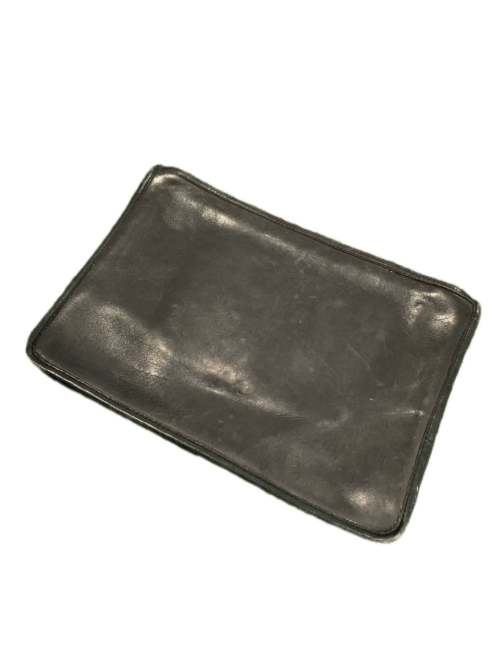 Vintage Coach Black Leather Document Briefcase / Portfolio Organizer